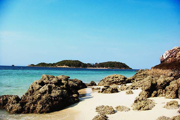 Beautiful beach, a part of Koh Larn, Thailand stock photo