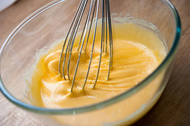 istock Yolk Eggs and flour mixed together for baking 500000273