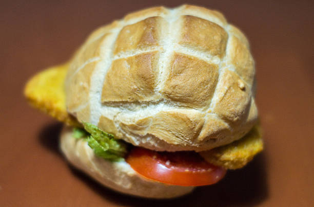Turkey ham sandwich with tomato and lettuce