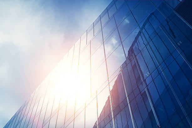 istock blue glass wall of skyscraper 500001539