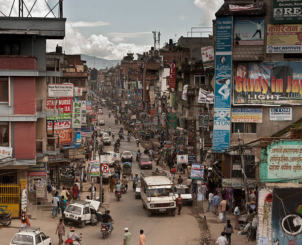 Busy street in Kathmandu, Nepal