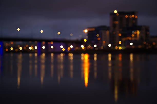istock blur light in dark city 500002328