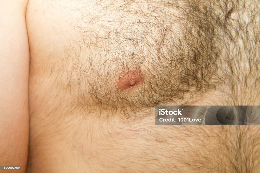 hairy chest hairy body isolated on white Adult Stock Photo