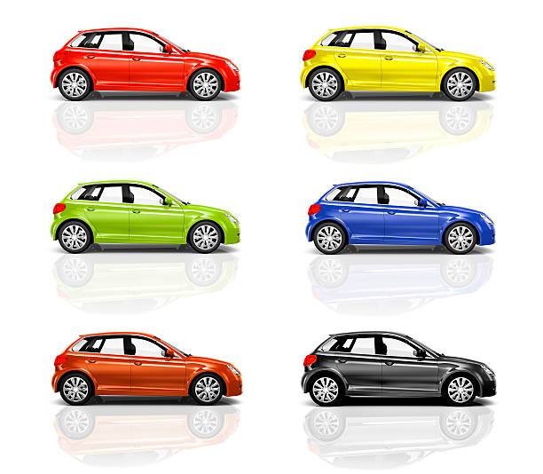 istock Collection of 3D Hatchback Cars 500003955