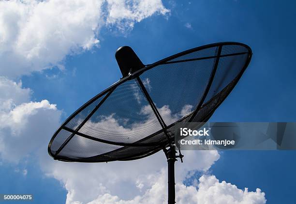 Satellite Tv Receiver Stock Photo - Download Image Now - Backgrounds, Blue, Broadcasting