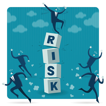 High Risk Stock Illustration - Download Image Now - Manager, Risk