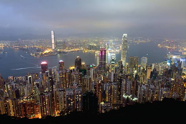 istock Hong Kong skyscrapers from Victoria Peak 500005050