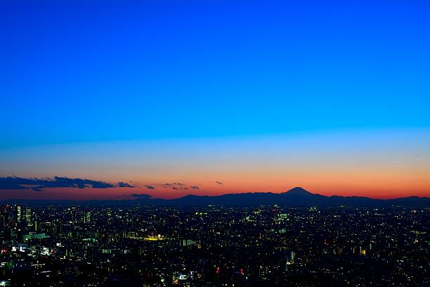 istock Greater Tokyo area dense building cityscap at dusk 500006132