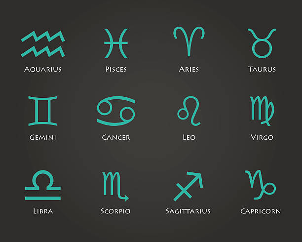 istock Set of twelve horoscope zodiac signs 500019304