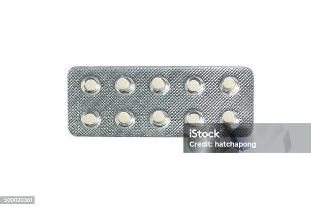 Medicines In Blister Packs Isolated On White Background Stock Photo - Download Image Now