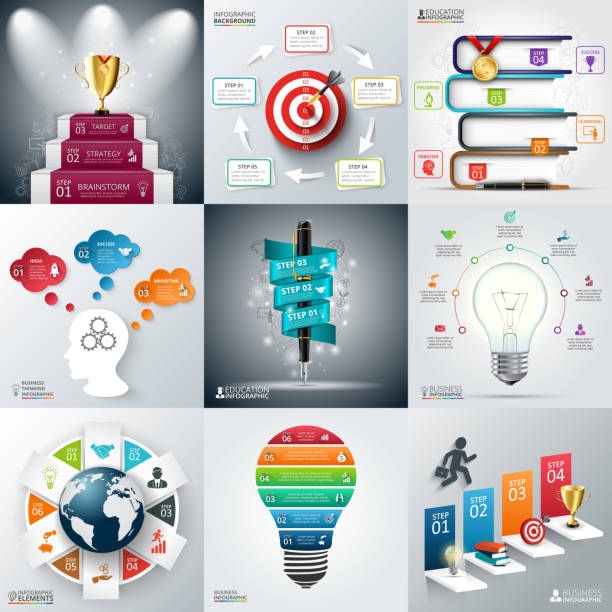 Objectives Infography 1,000+ Three Objectives Infographic Illustrations, Royalty-Free Vector ...