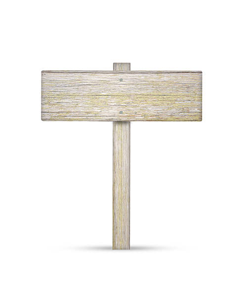 istock Wooden sign isolated on white background 500020897
