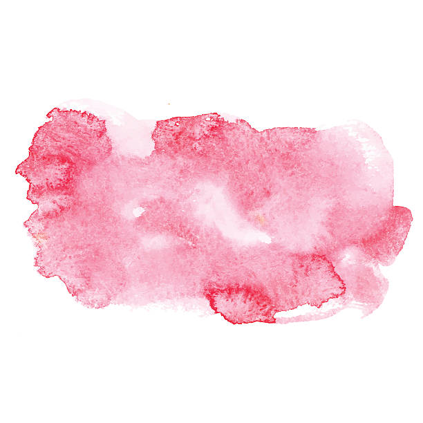 istock Red colorful abstract hand draw watercolour aquarelle art paint splatter 500022222
