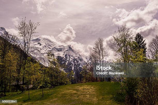 Chamonix Mont Blanc Stock Photo - Download Image Now - Adventure, Aerial View, Aiguille de Midi