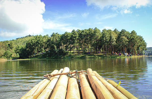 istock bamboo raft go to the beautiful nature 500030092