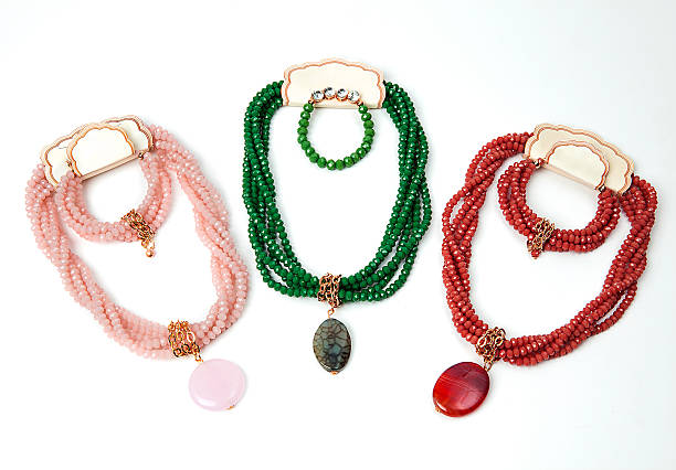 istock arrangement of bead neclaces 500030116