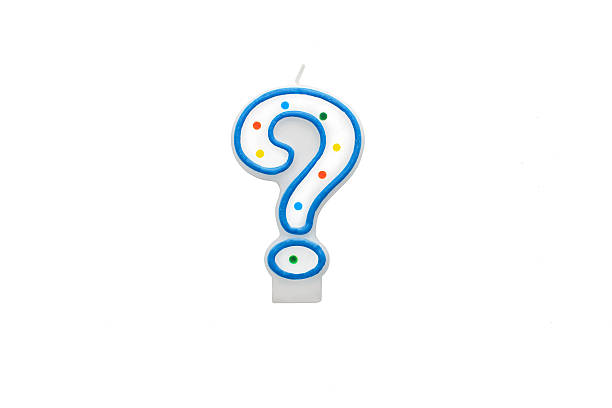 istock birthday candle in the form of a question mark 500031878