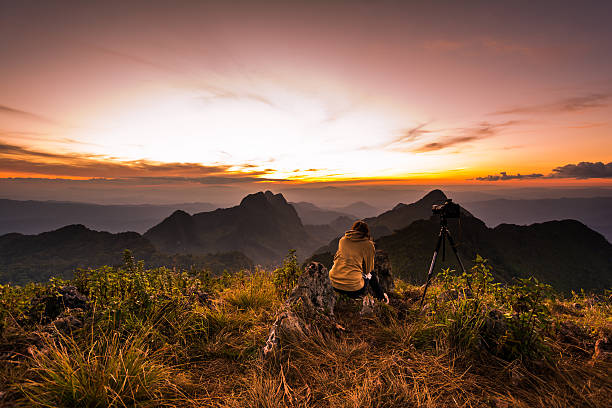istock Woman hiker on top of a mountain 500033562
