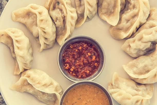 istock Plate of traditional momos. 500034284