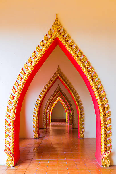istock Passageway in the temple, Kanchanaburi, Thailand 500034471