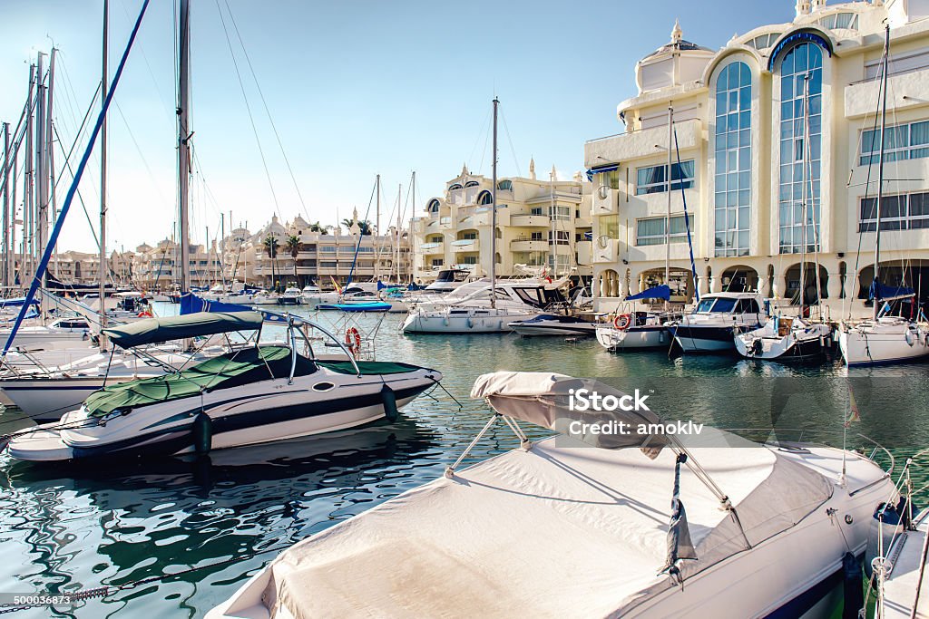 Day view of Puerto Marina Day view of Puerto Marina. Benalmadena, Spain Andalusia Stock Photo