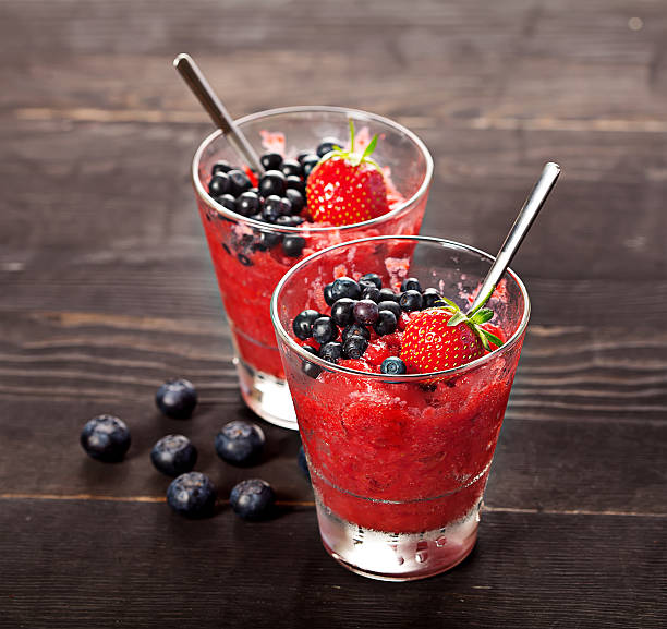 istock Fresh strawberry homemade sorbet 500039219