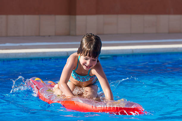 istock Little girl in a swimming pool 500040217