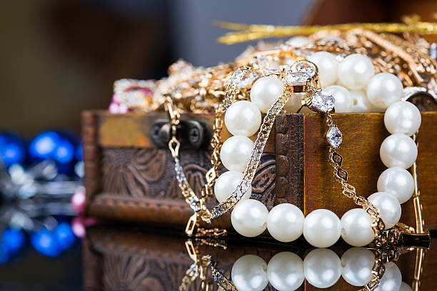 istock jewelry, pearl jewelry box 500048356