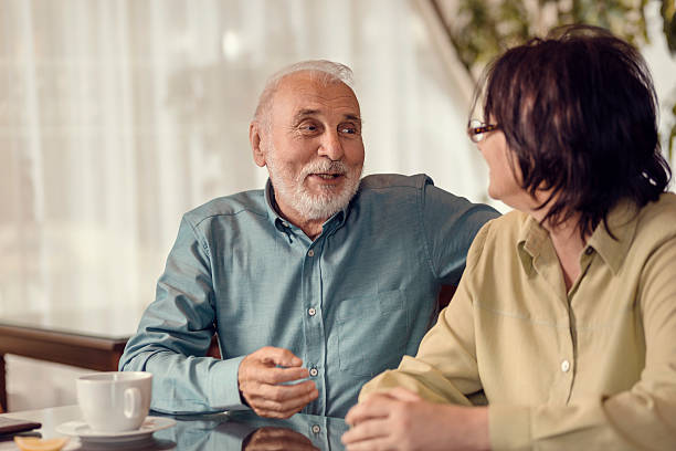 istock Senior couple in a restaurant 500049870