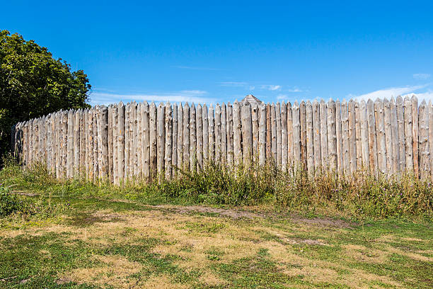 istock Wooden rural fence 500055808