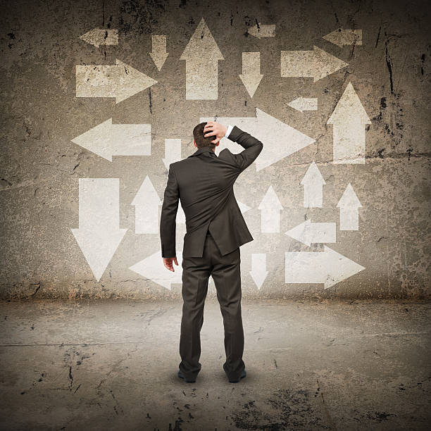 istock Businessman in front of different ways 500056578