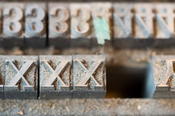 istock vintage letters from vintage press 500056758