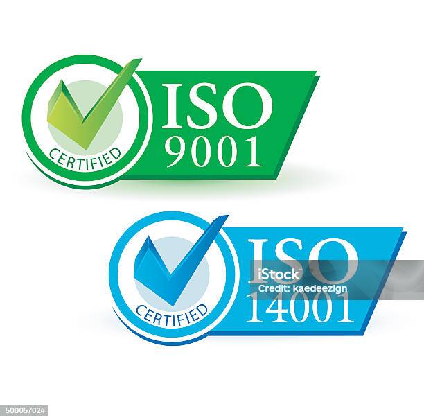 Iso 9001 Et Iso 14001 Vecteurs libres de droits et plus d'images vectorielles de 2015 - 2015, Certificat, Contrôle