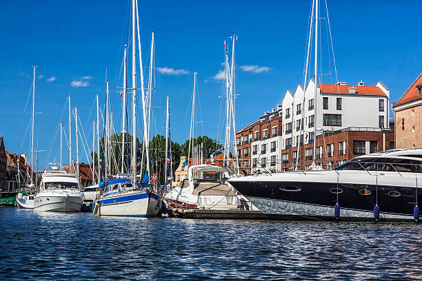 istock Sea motor boat in marina, Gdansk 500063114