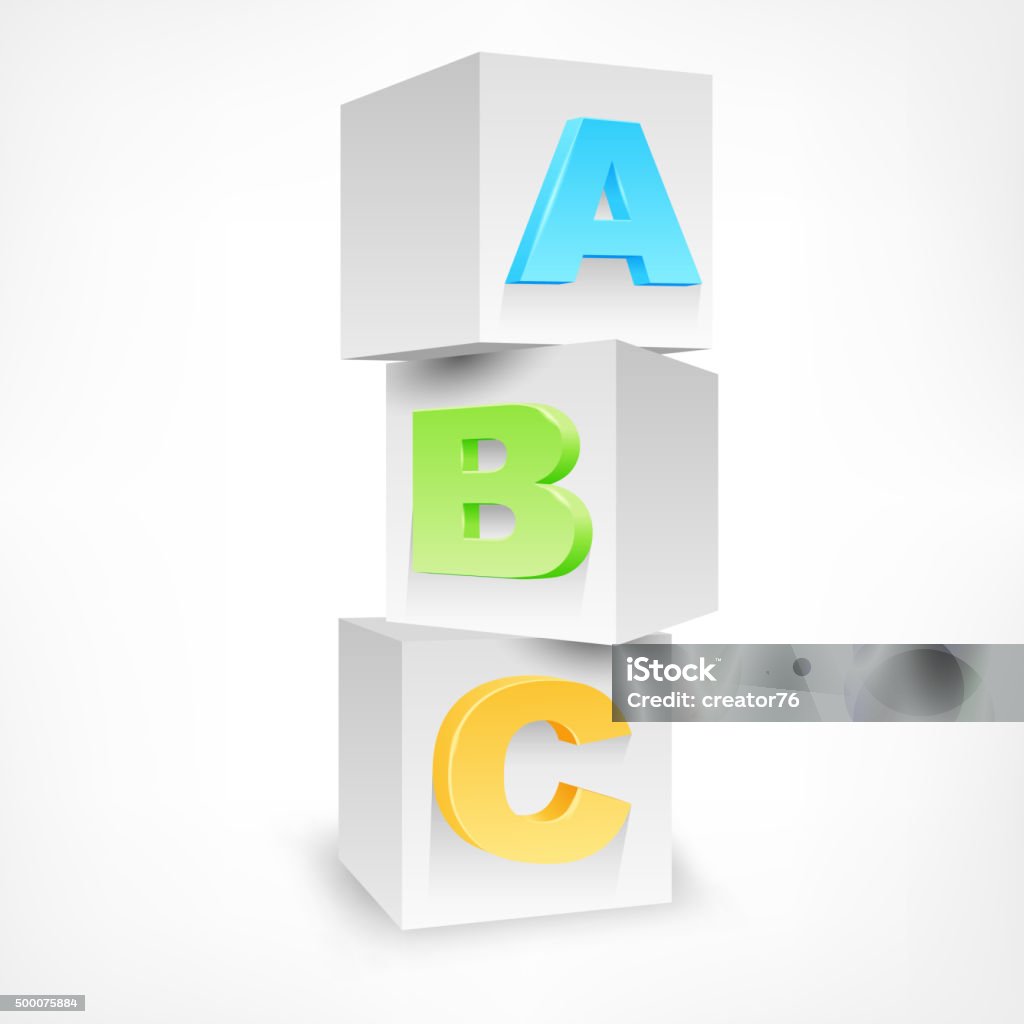 Colorblock Abc Abc Blocks Color Stock Illustration - Download Image Now - 2015 ...