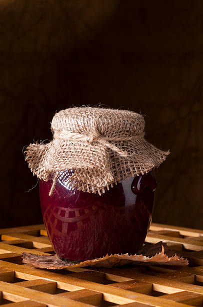 istock Jar of homemade jam. 500075946
