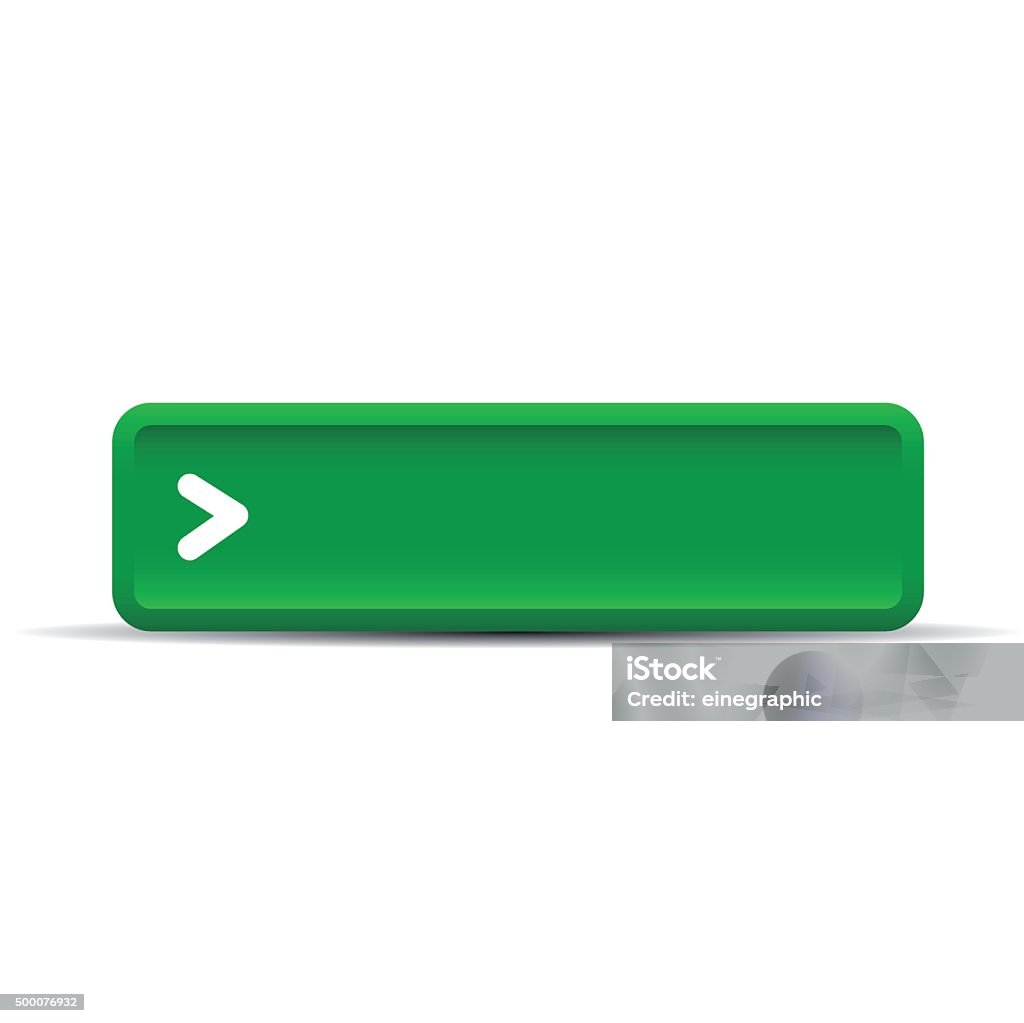Simple Button Green Green Empty Button Vector Stock Illustration - Download Image Now ...