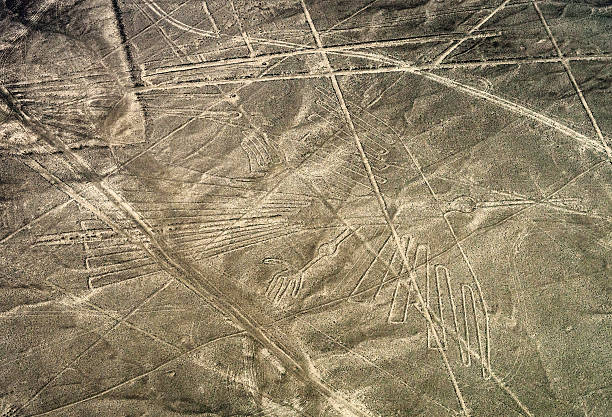 istock Geoglyphs and lines in the Nazca desert.  Peru 500080434