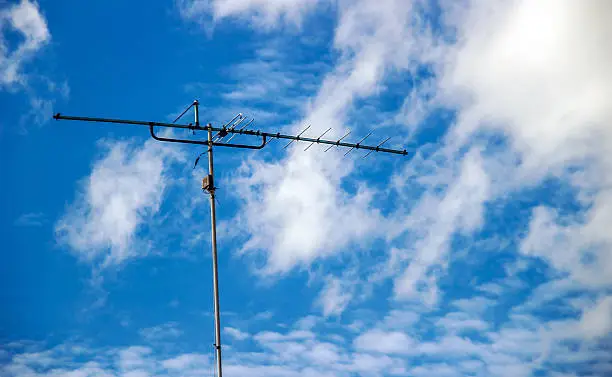 Photo of Antenna on blue sky