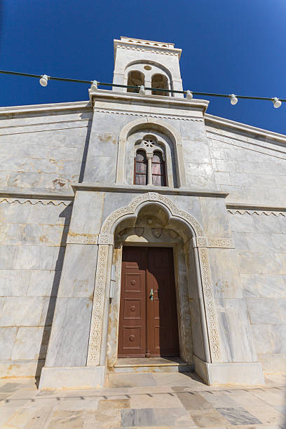 istock White church on Naxos, Greece 500091728