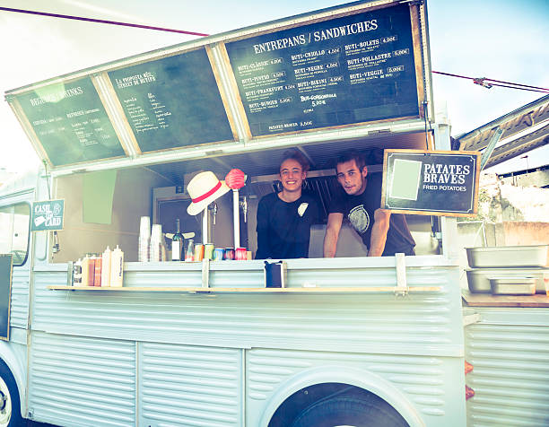 istock Food truck restaurant 500092690