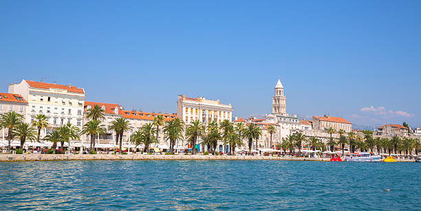 istock Waterfront resort town, view from the sea 500094978