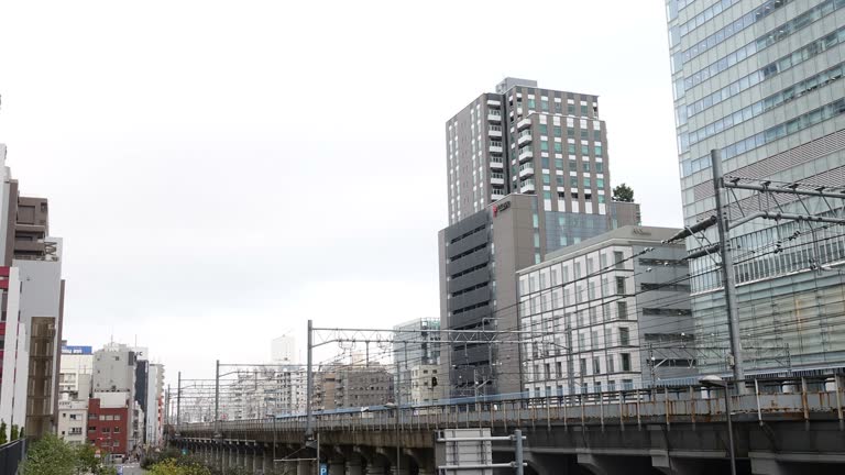 Time Lapse Video Of Train In Japan