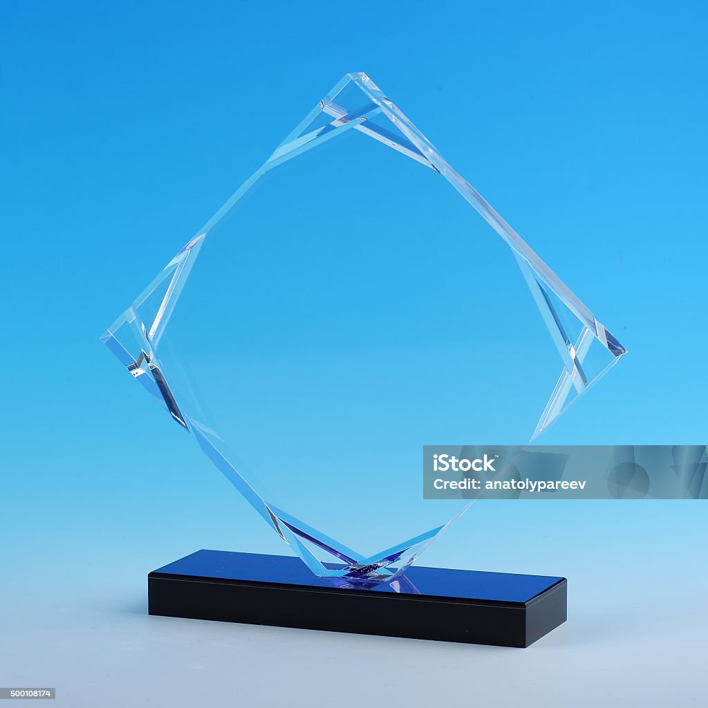 acrylic cup, glass award Award Stock Photo