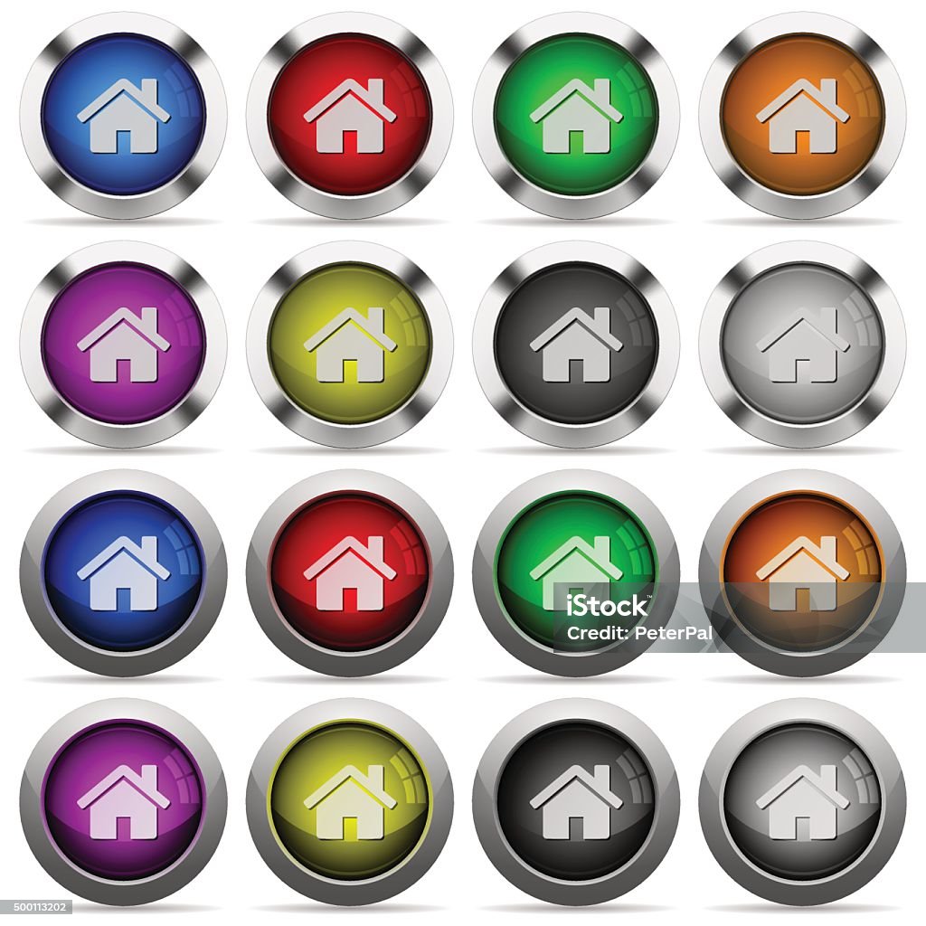 Home Kit Buttons Home Button Set Stock Illustration - Download Image Now - 2015 ...
