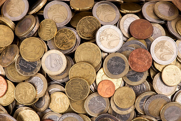 Heap of Euro Coins Heap of Euro Coins. a penny saved stock pictures, royalty-free photos & images