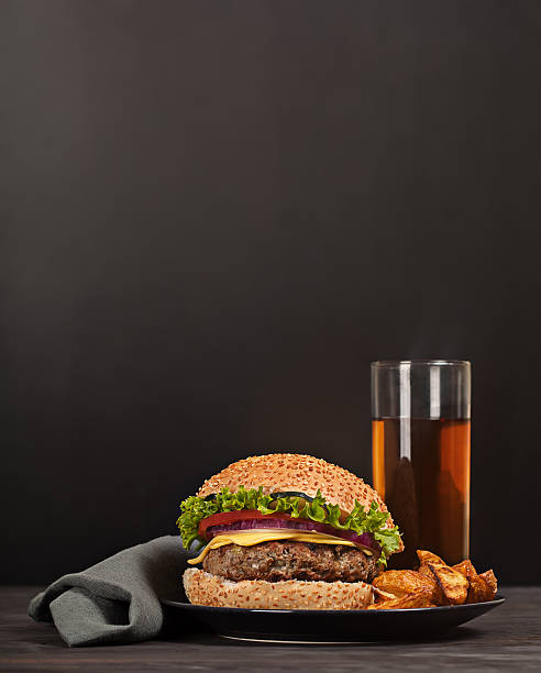 istock Fresh burger fast lunch meal 500118451