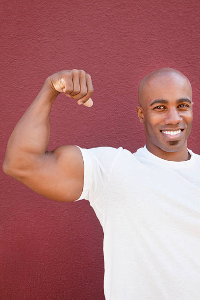 istock physically fit African American man 500120289