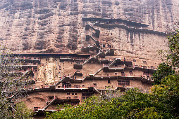 istock Maiji mountain grottoes 500120927
