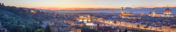 istock Arno River and Ponte Vecchio at sunset, Florence 500121231